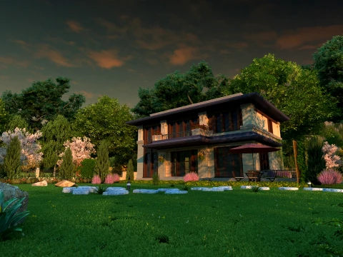 Villa 3D Model