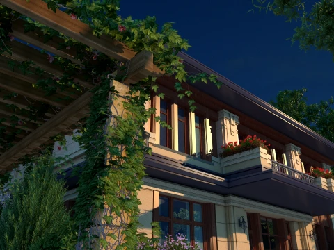 Villa 3D Model