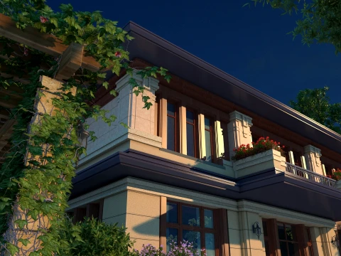 Villa 3D Model