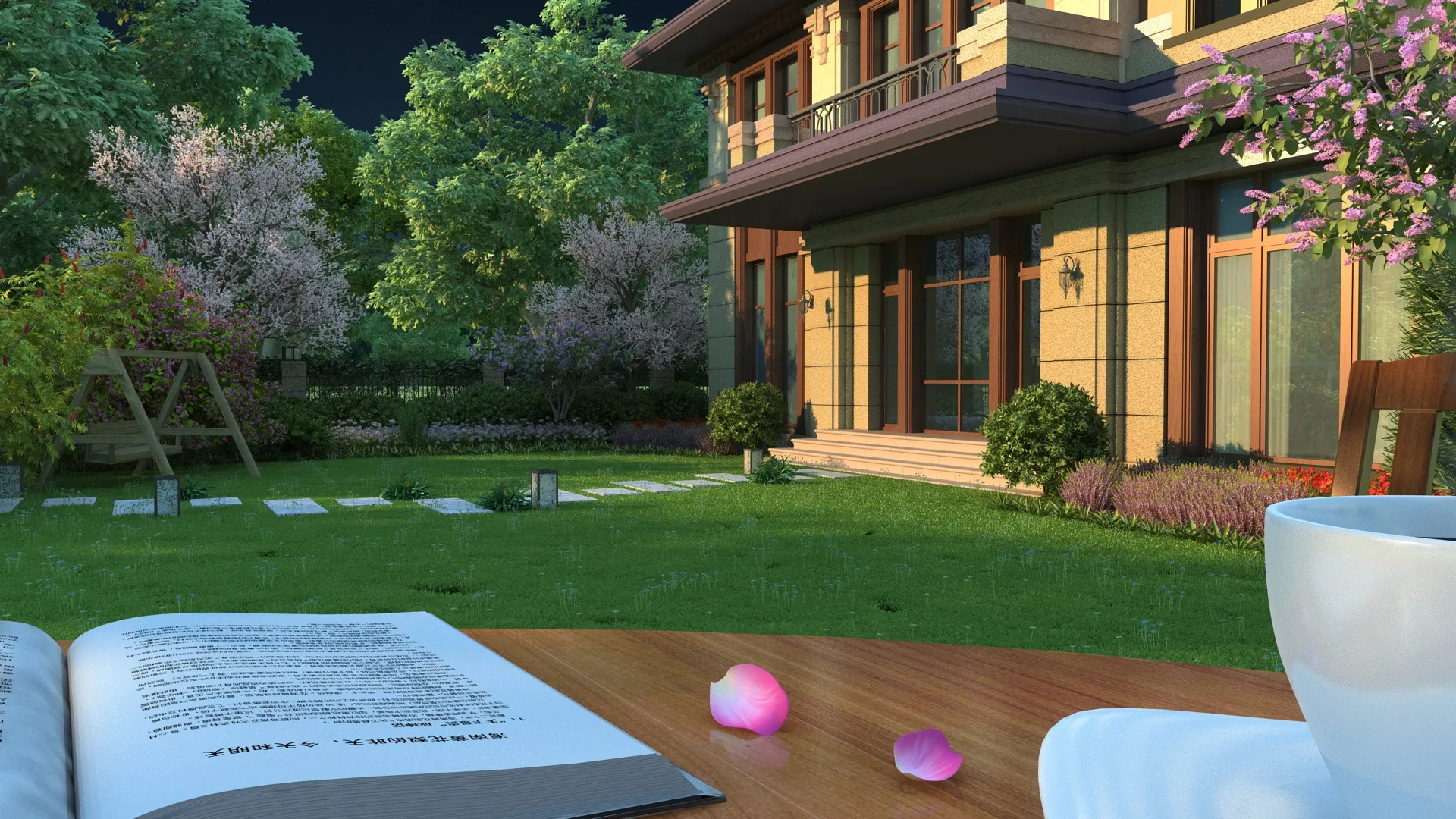 Villa 3D Model .c4d .max .obj .3ds .fbx .stl .blend