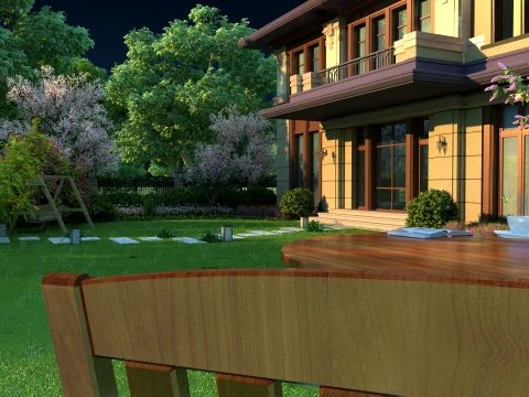Villa 3D Model
