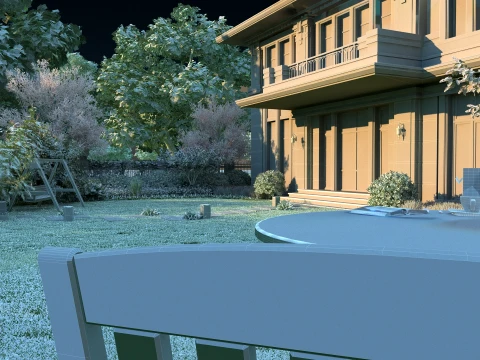 Villa 3D Model