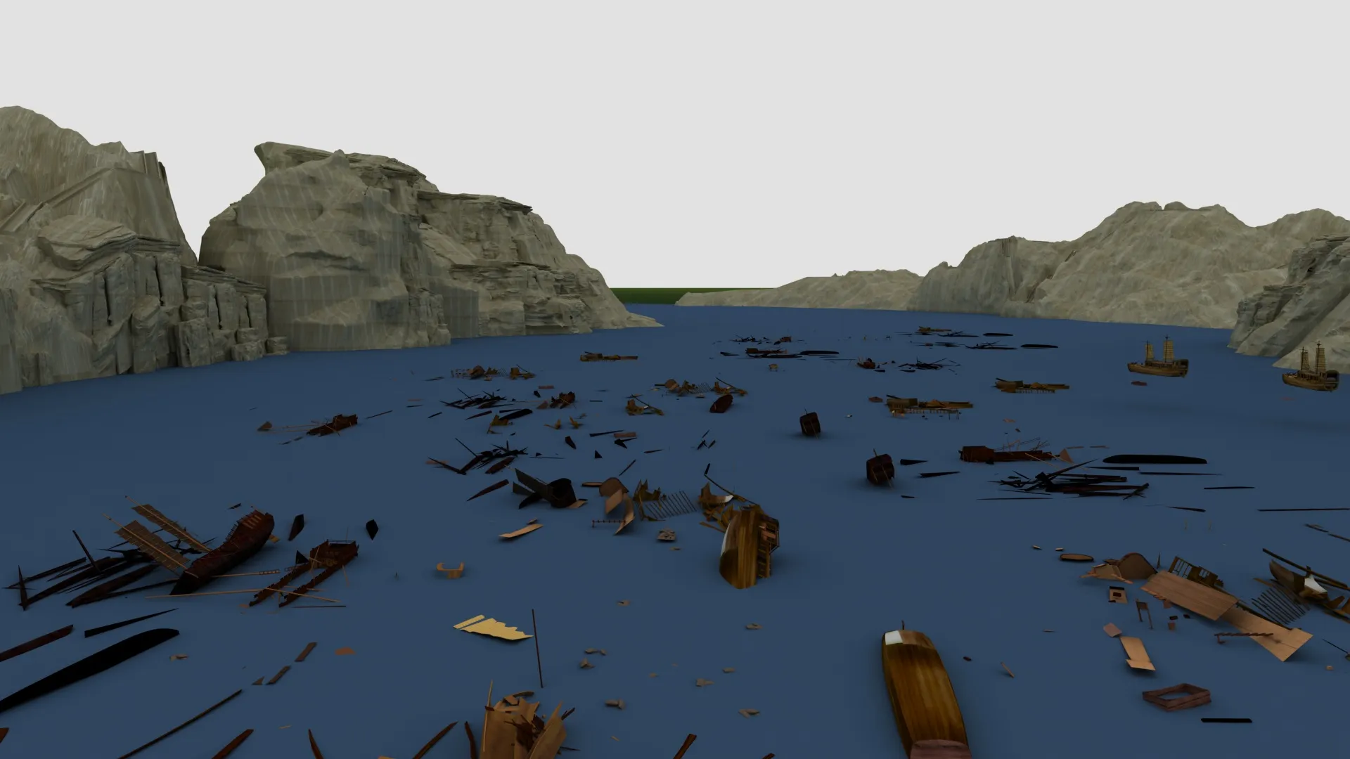 Shipwreck 3D Model .c4d .max .obj .3ds .fbx .stl .blend 