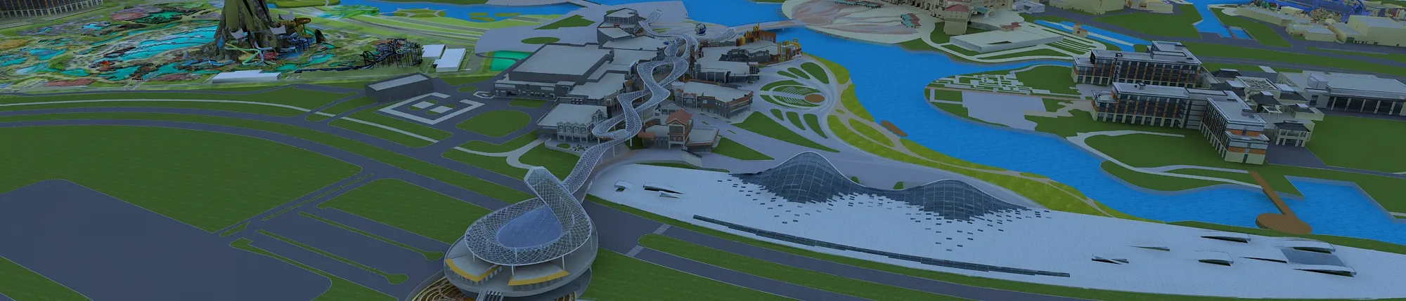 Vacation Village 3D Model .c4d .max .obj .3ds .fbx .stl .blend 