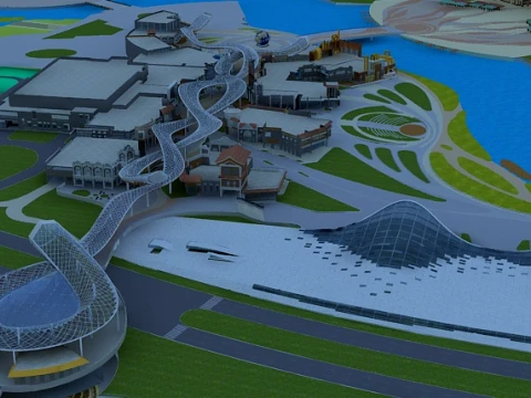 Vacation Village 3D Model