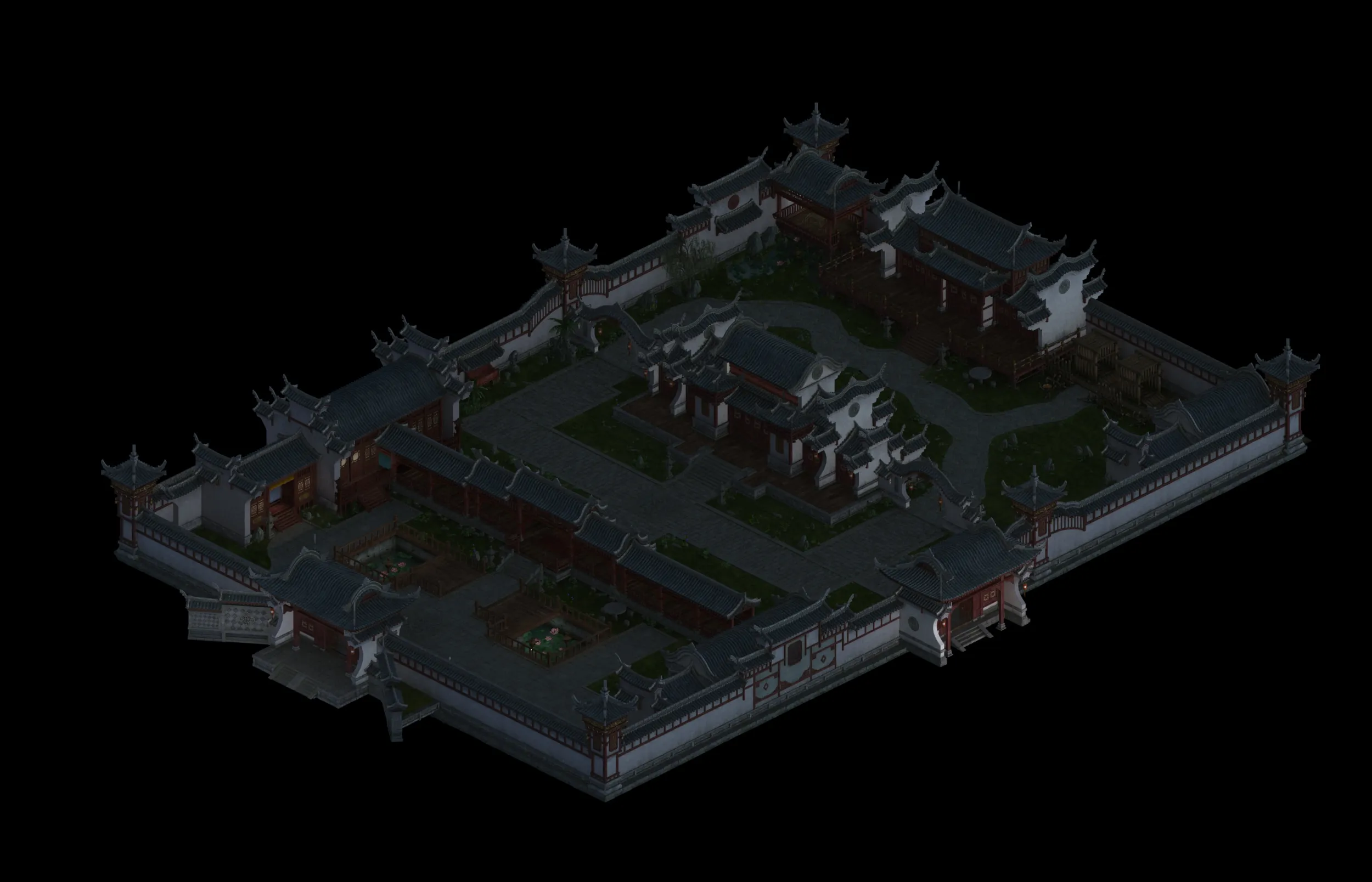 Ancient officialdom 3D Model .c4d .max .obj .3ds .fbx .stl .blend 