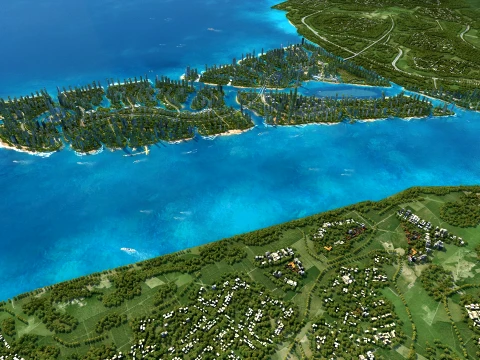 Sea Island 3D Model