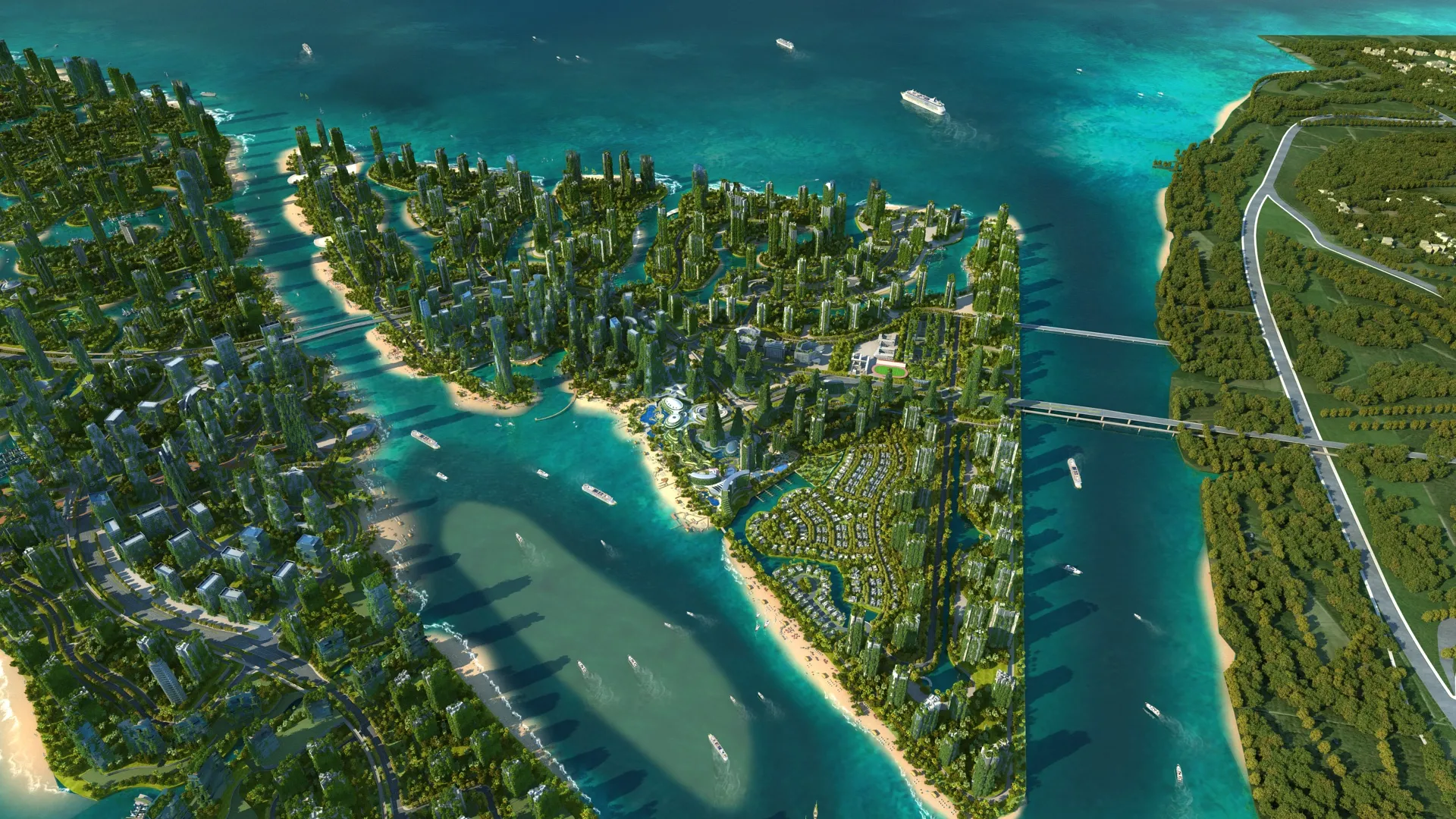 Sea Island 3D Model .c4d .max .obj .3ds .fbx .stl .blend 