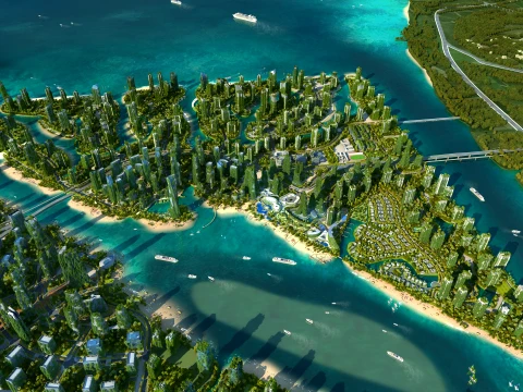 Sea Island 3D Model