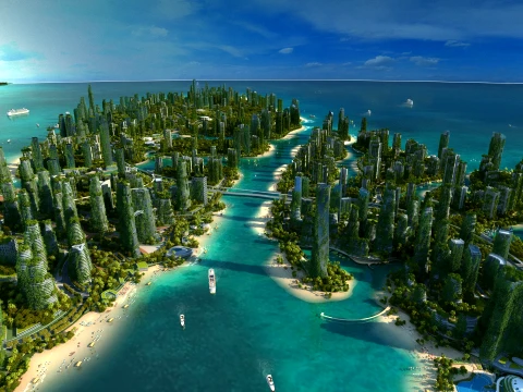 Sea Island 3D Model