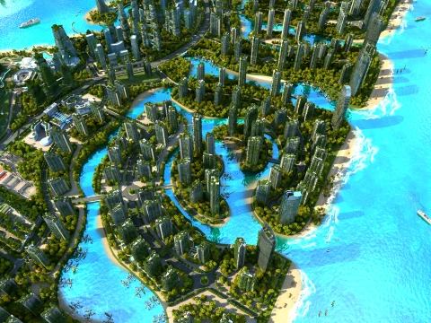 Sea Island 3D Model