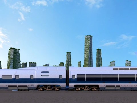 High Speed Rail 3D Model