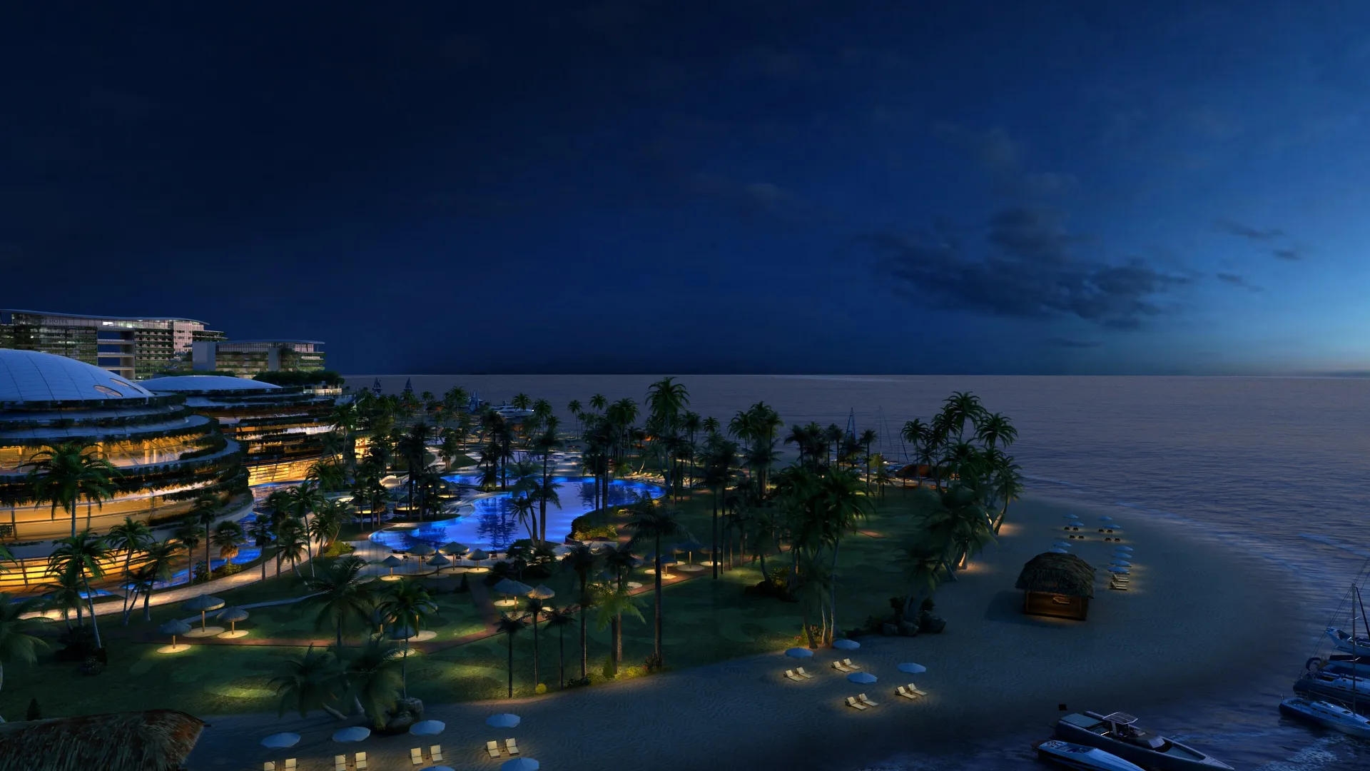 Sea Island 3D Model .c4d .max .obj .3ds .fbx .stl .blend