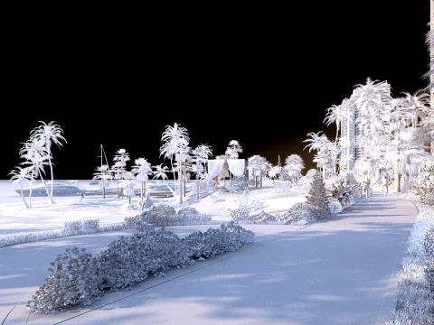Sea Island 3D Model