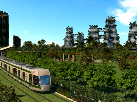Train Station 3D Model