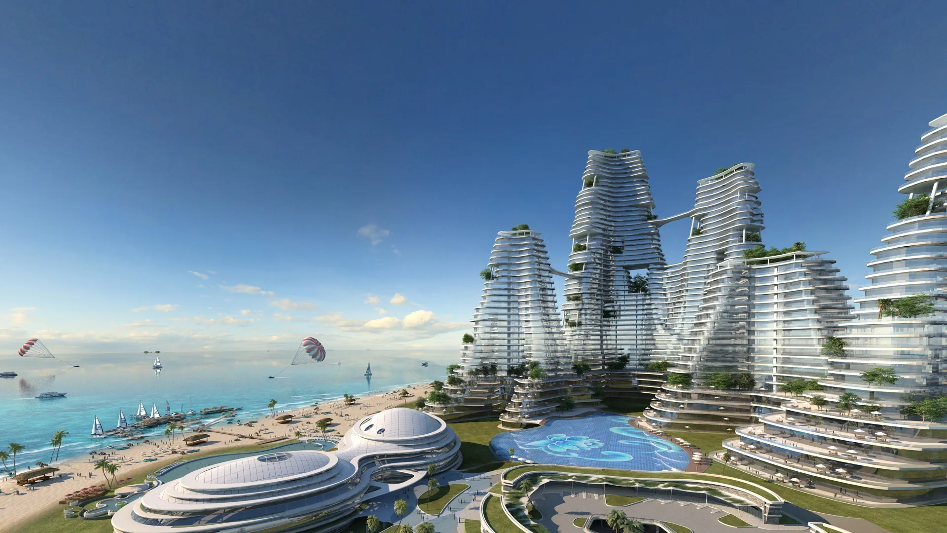 Sea Island 3D Model .c4d .max .obj .3ds .fbx .stl .blend 