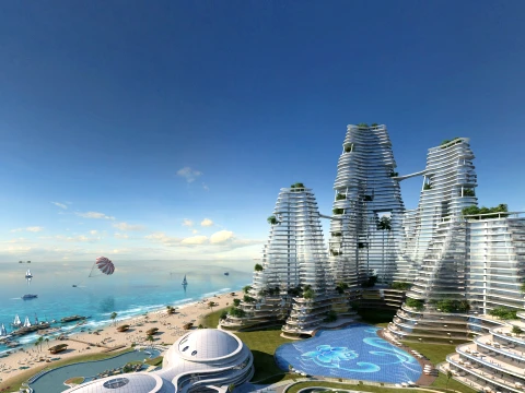 Sea Island 3D Model