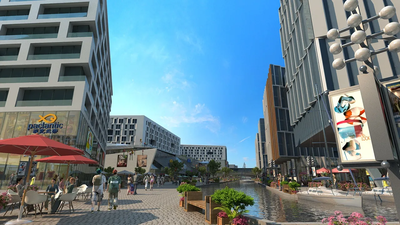 City Architecture 3D Model .c4d .max .obj .3ds .fbx .stl .blend 