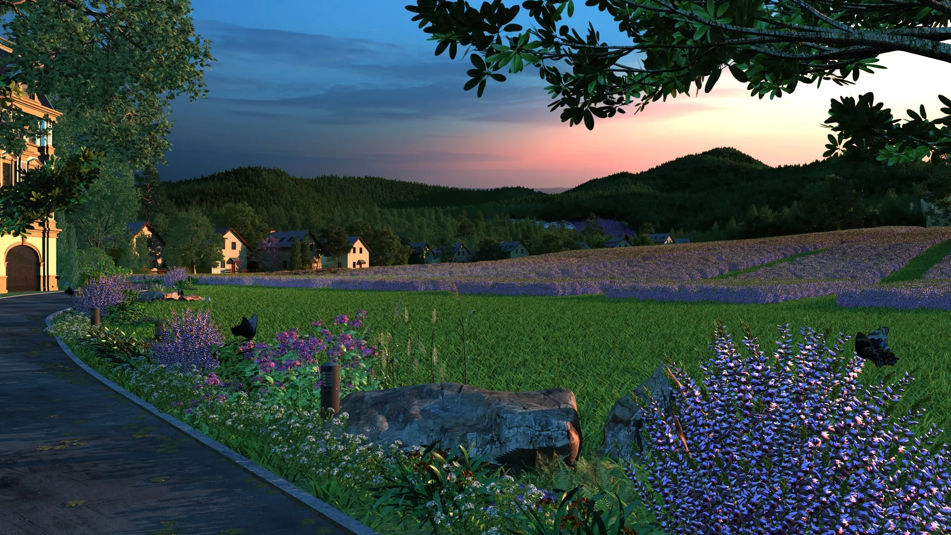 Lavender 3D Model .c4d .max .obj .3ds .fbx .stl .blend