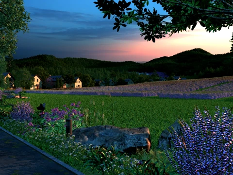 Lavender 3D Модель