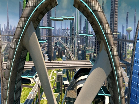 Science and technology city 3D Model