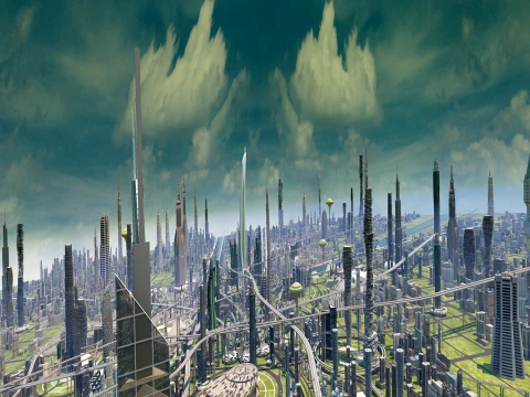 Science and technology city 3D Model