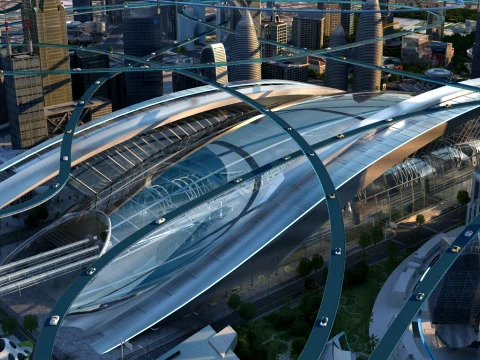 Science and technology city 3D Model