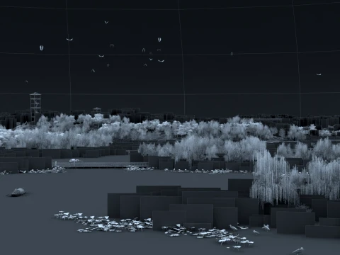 Wetland park 3D Model