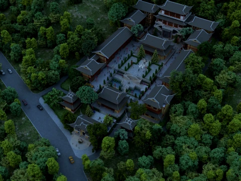 Temple 3D Model