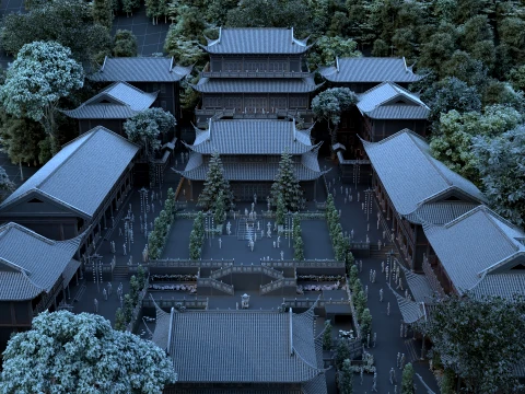 Temple 3D Model