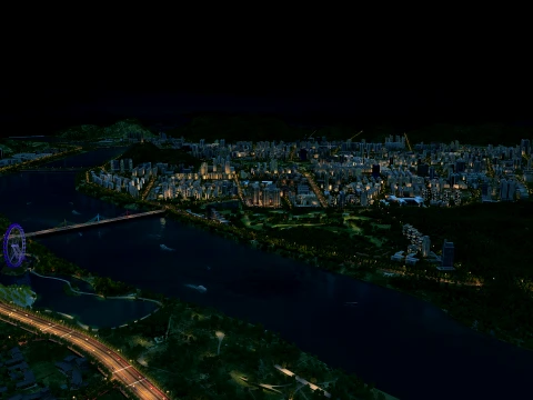 City night 3D Model