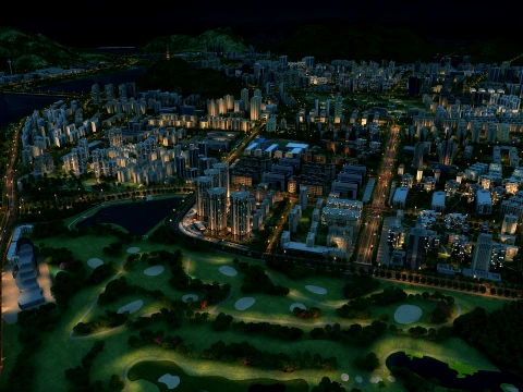 City night 3D Model