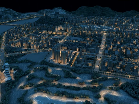 City night 3D Model