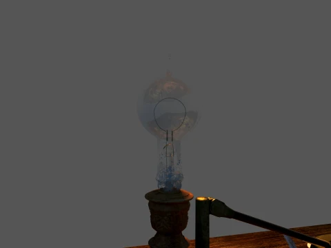 Electric lamp scene 3D 모델