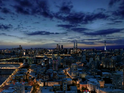 City night 3D Model