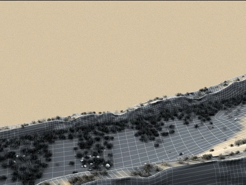 Earth wall 3D Model