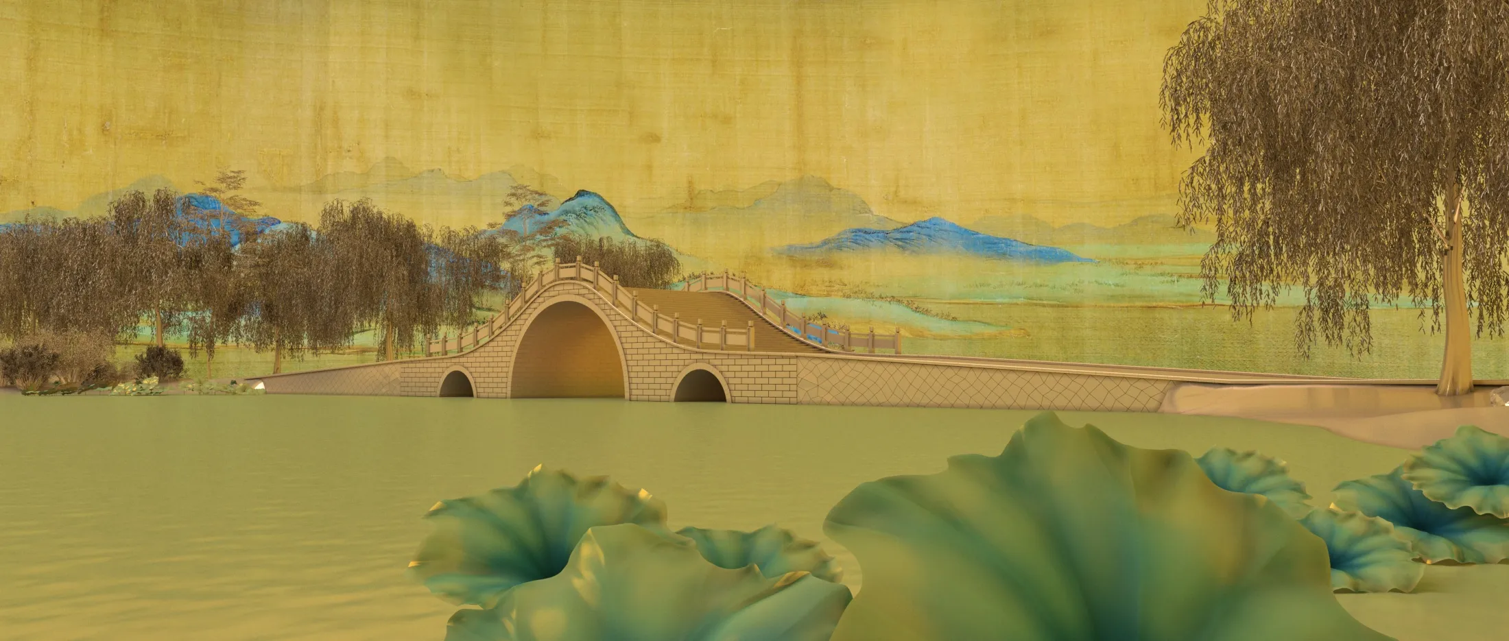 Bridge 3D Model .c4d .max .obj .3ds .fbx .stl .blend 
