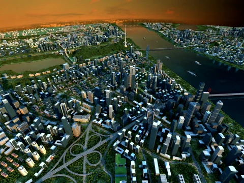 Civic architecture 3D Model