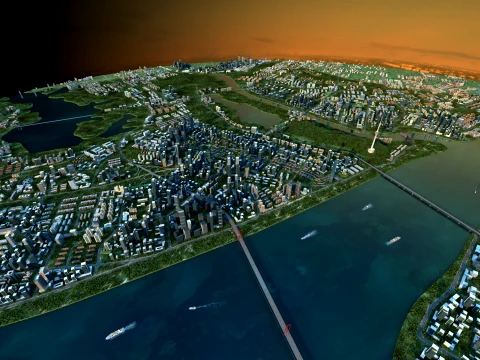 Civic architecture 3D Model