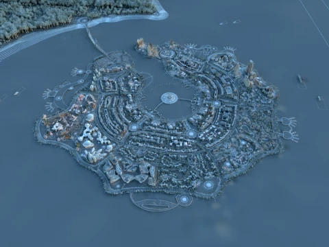 Island paradise 3D Model