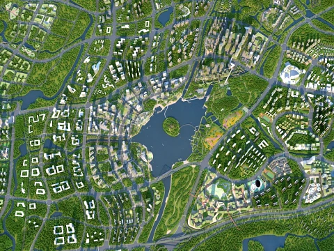 Urban architecture 3D Model