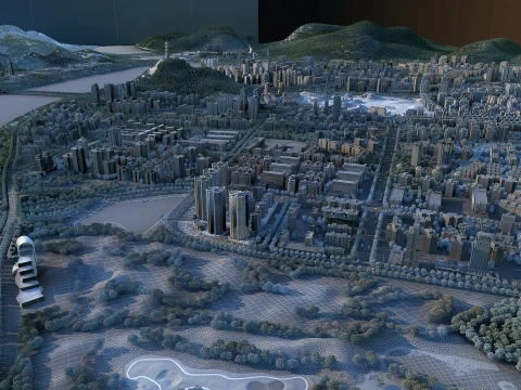 Urban architecture 3D Model