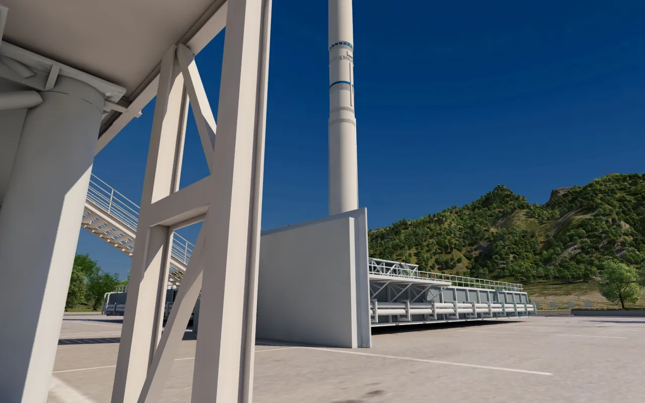 Launch base 3D Model .c4d .max .obj .3ds .fbx .stl .blend 