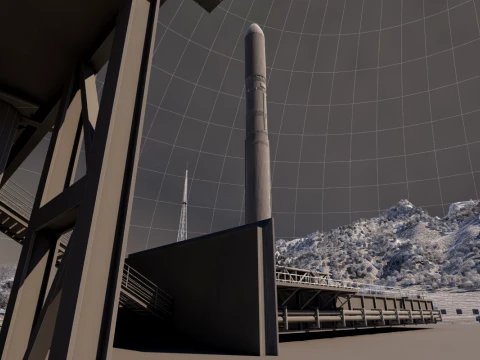 Launch base 3D Model