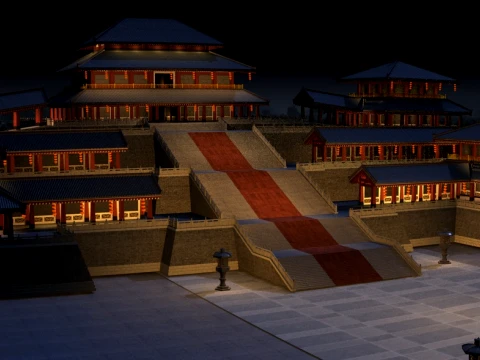Ancient palace 3D Model