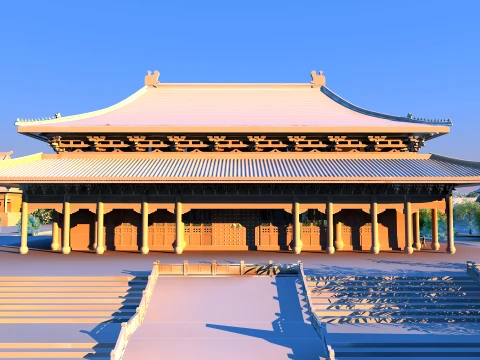 Ancient palace 3D Model