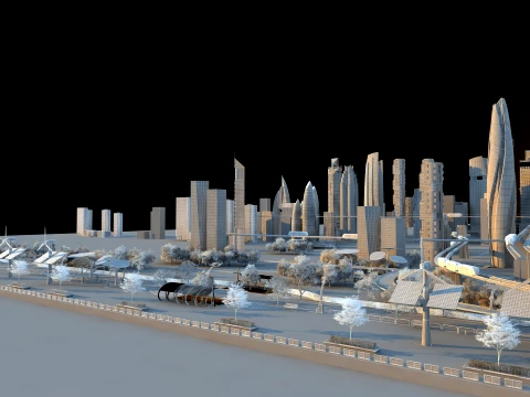Urban architecture 3D Model