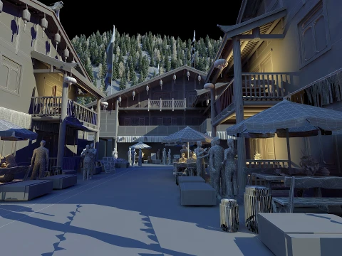 Ancient town 3D Model