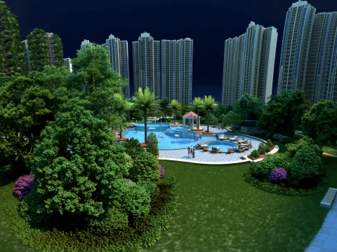 Green building 3D Model