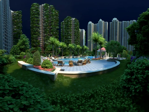 Green building 3D Model